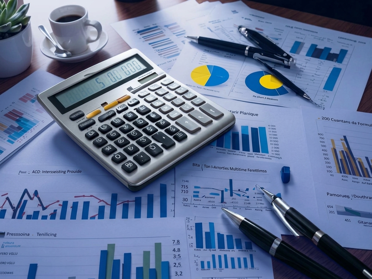 Profesionales revisando información financiera